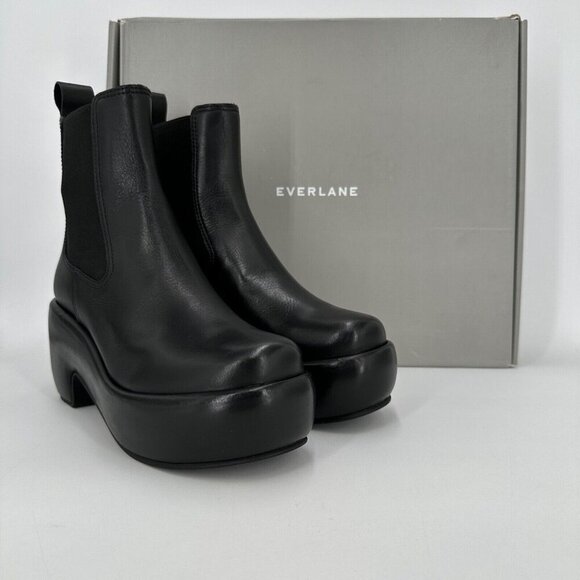 Everlane The Puffa Boot in Black size 6 Chelsea Ankle 3.25" Chunky Platform po - Picture 2 of 8